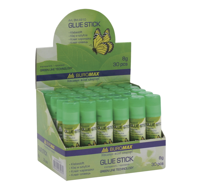 Клей-олівець PVP Еко, 8г. BuroMax - фото 3