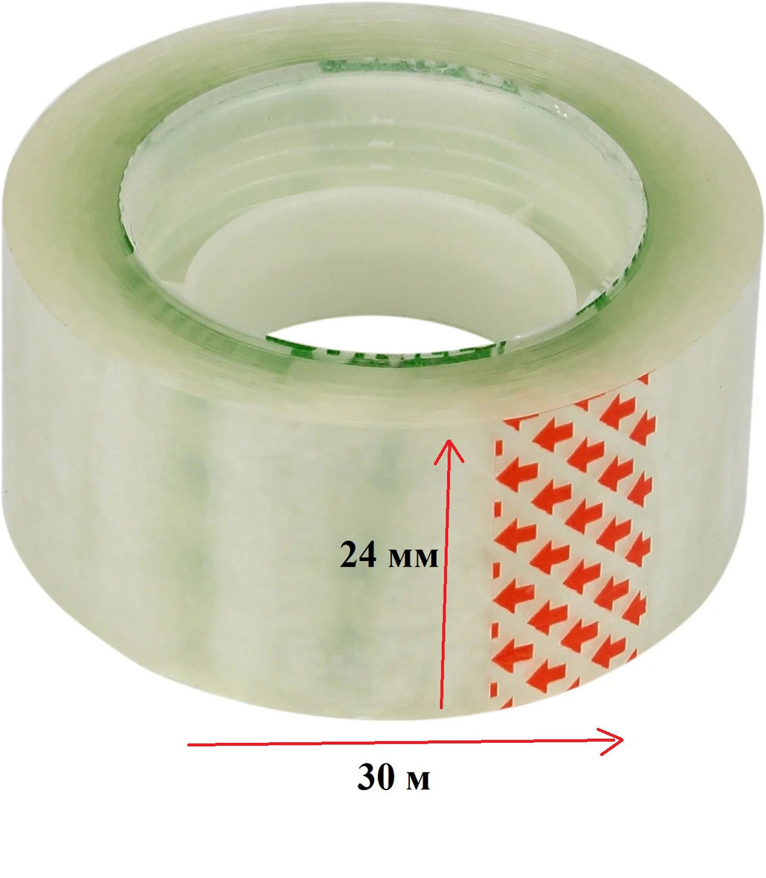 Скотч 24мм.*30м.,  прозр. 4Office - фото 2