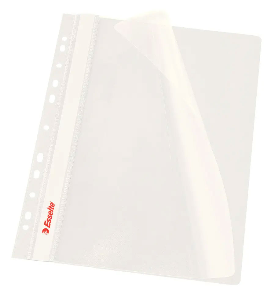 Швидкозшивач з прозорим верхом, щільний, європерфорація, 10шт./уп., біл. Esselte - фото 3