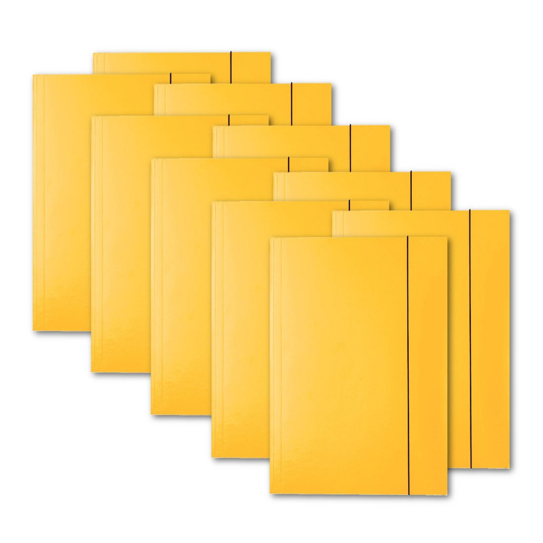 Папка на гумці А4,  картон, жовт. Esselte - фото 2