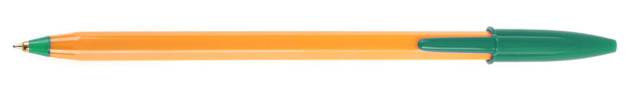 Ручка кулькова ORANGE, корпус помаранч., ст. зелен. Bic - фото 5