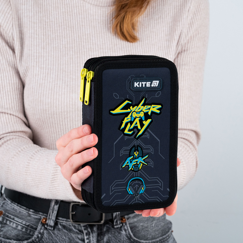 Пенал Kite 2 отд., без наполнения 623 Cyber Kite - фото 5