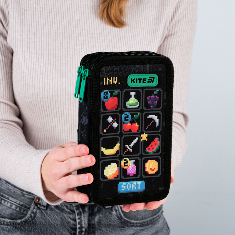 Пенал Kite 2 отд., без наполнения 623 Pixel Game Kite - фото 5