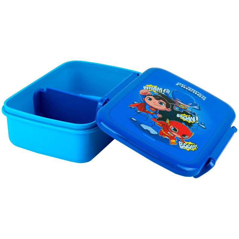 Ланчбокс для їжі на 2  відділення, 420мл., Kite «DC Comics» Super Friends, син. Kite - фото 2