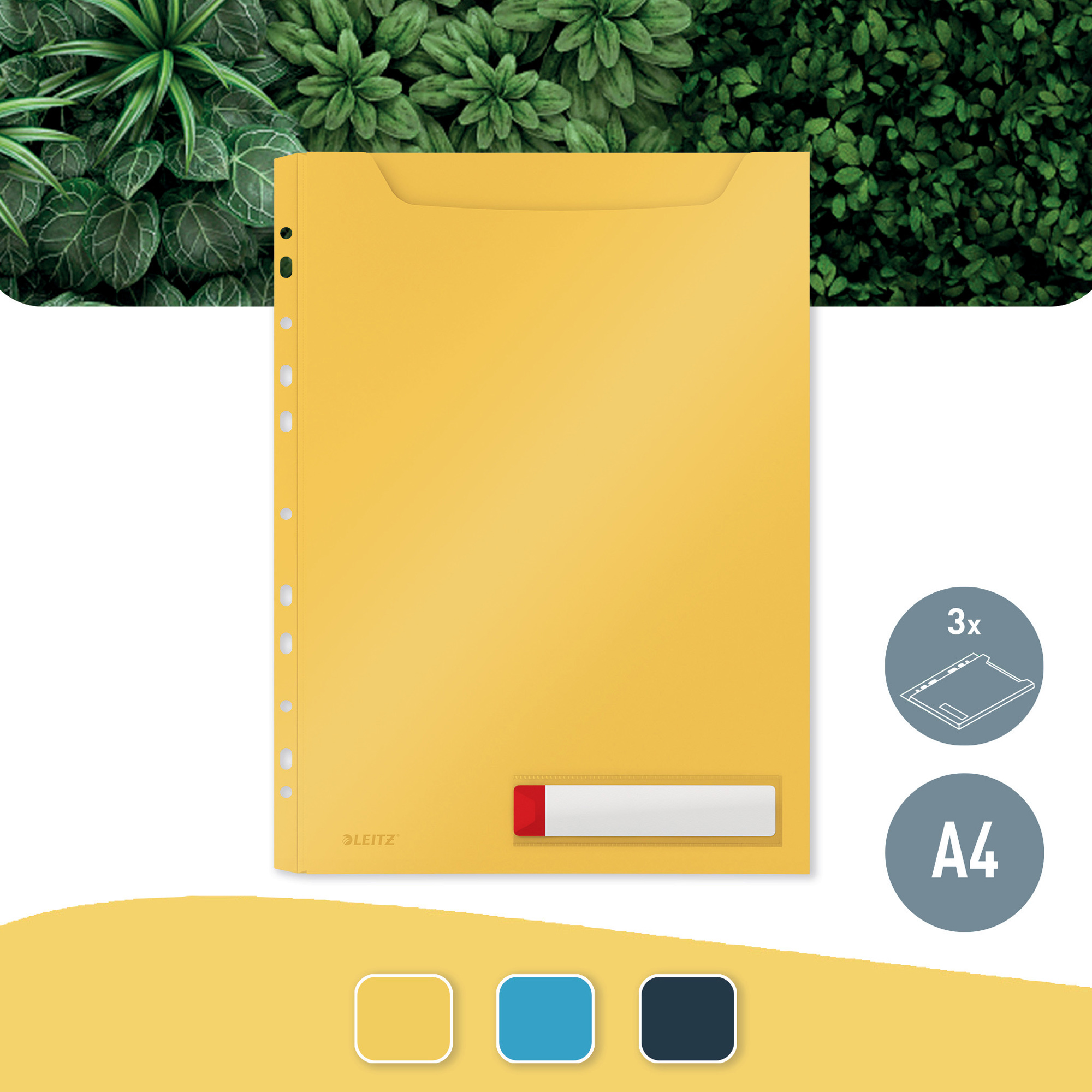 Файл для документів розширений А4 200мкм  на 150 арк.,Cosy, жовт. LEITZ - фото 5