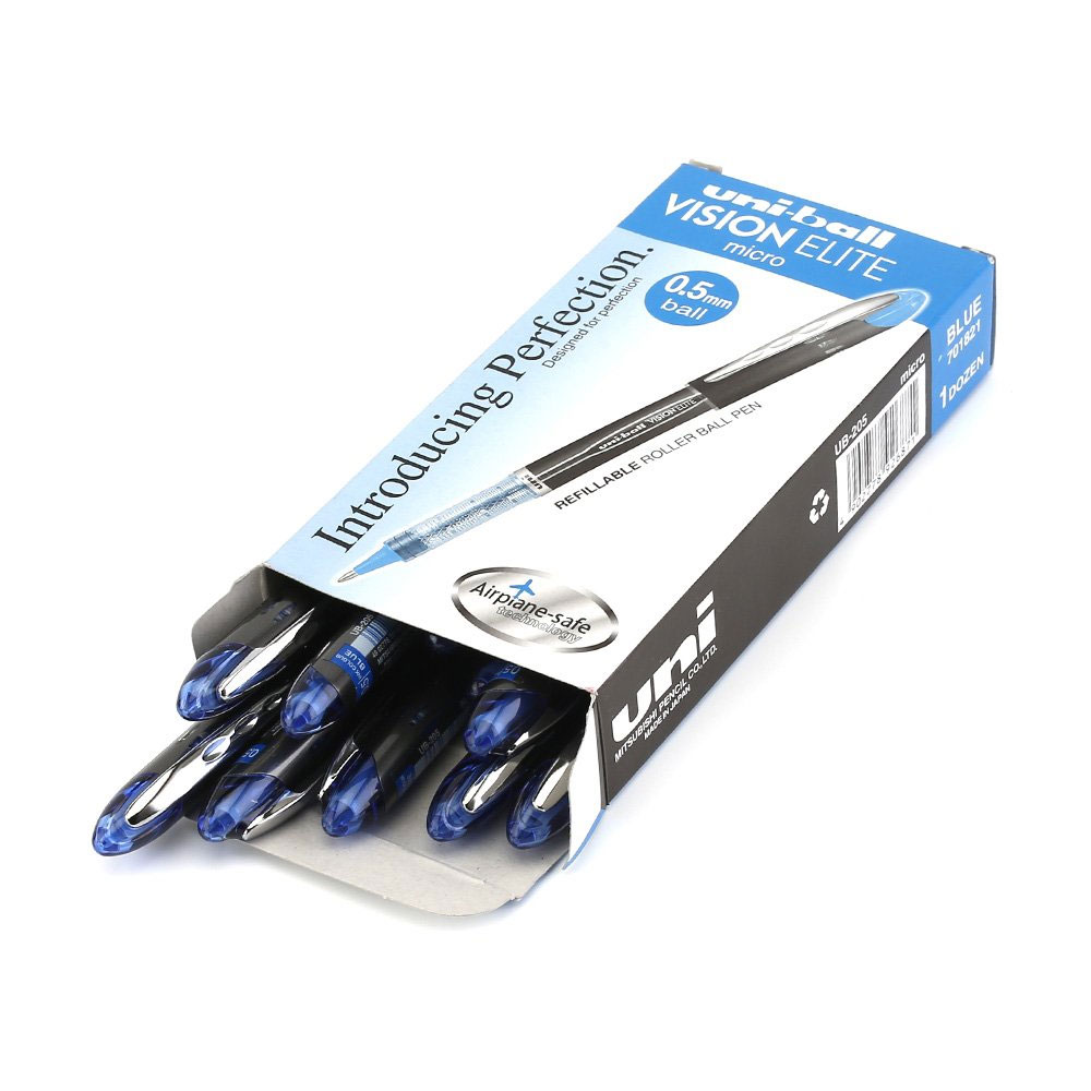 Ролер Uni-ball Vision Elite 0.5мм., корпус чорн., ст. син. Uni - фото 5