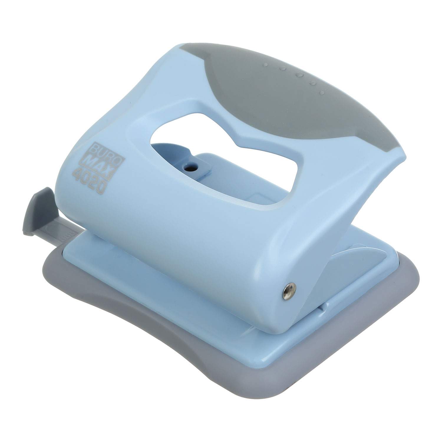 Дырокол на 2 отверстия, до 20 листов PASTEL, BM.4020, голуб. BuroMax - фото 2