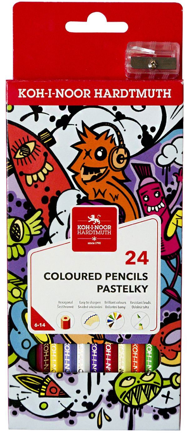 Карандаши цветные, 24цв., Teenage Koh-i-noor - фото 2