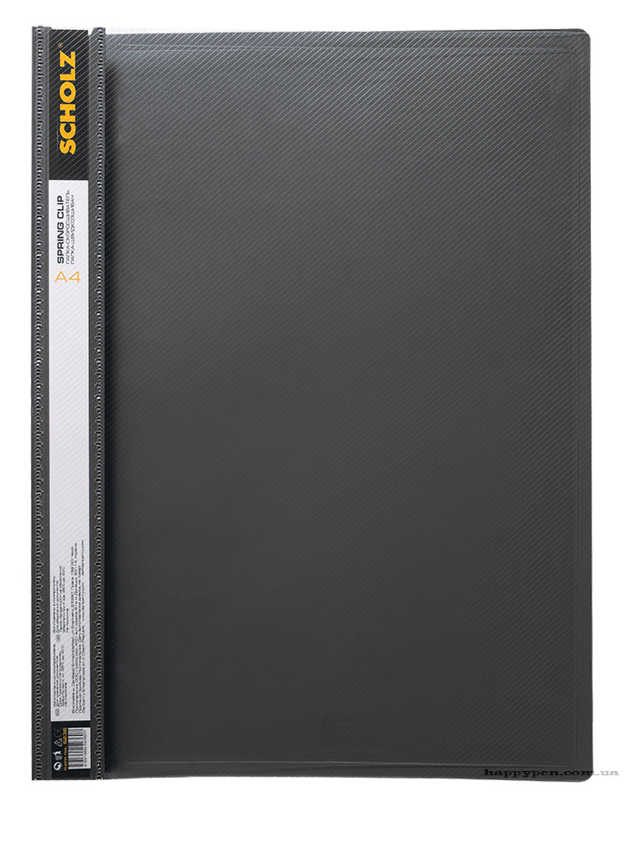 Папка со скоросшивателем 20мм., прозрачный верх, ассорт. Scholz - фото 4