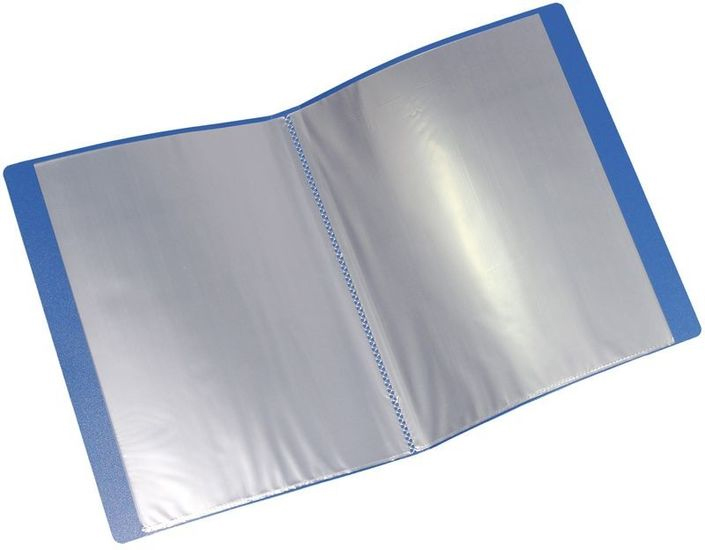 Папка на 60 файлов, толщина 650мкм., син. NORMA - фото 1