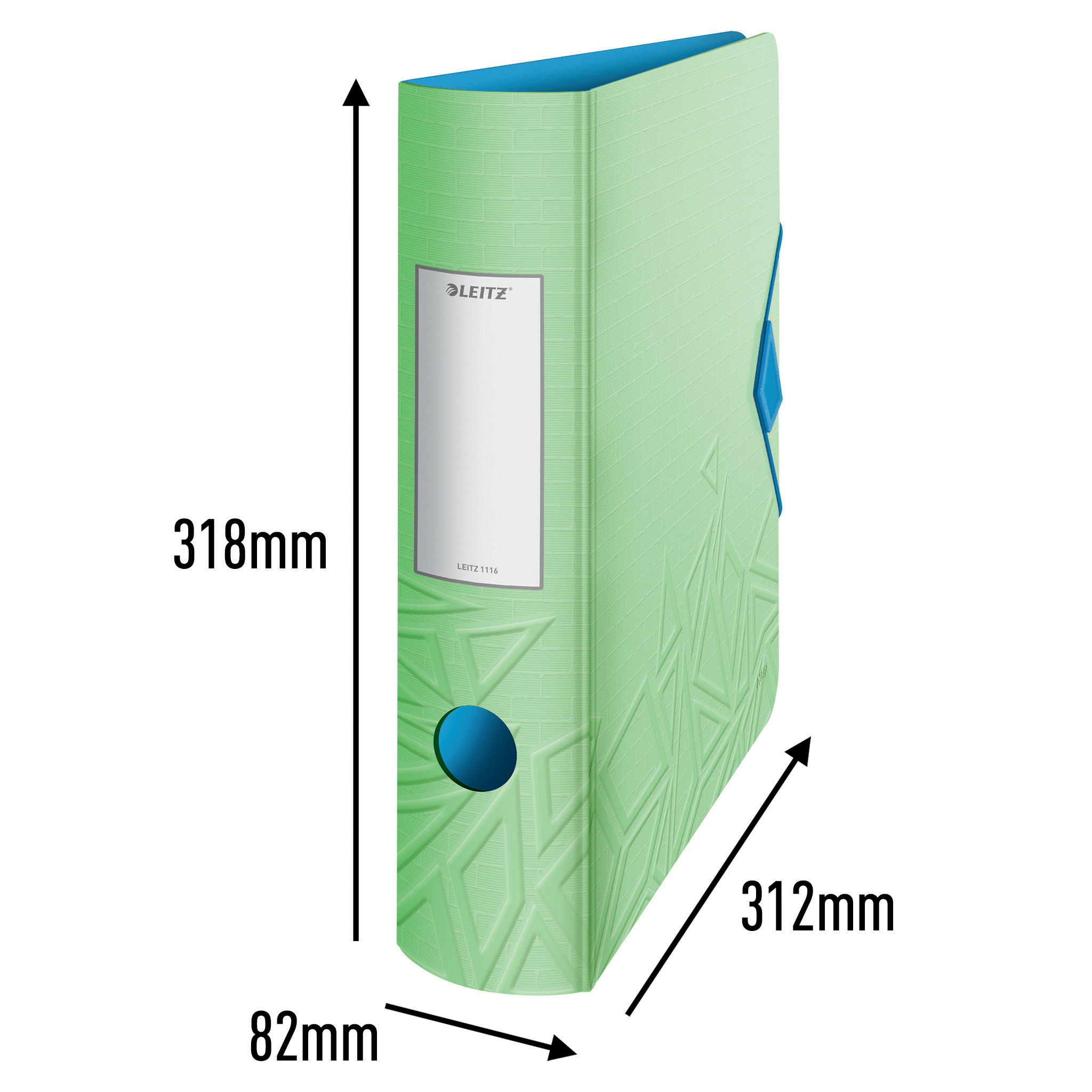 Реєстратор 8.2см. А4 (PP) Active Urban Chic 180°, зелен. LEITZ - фото 7