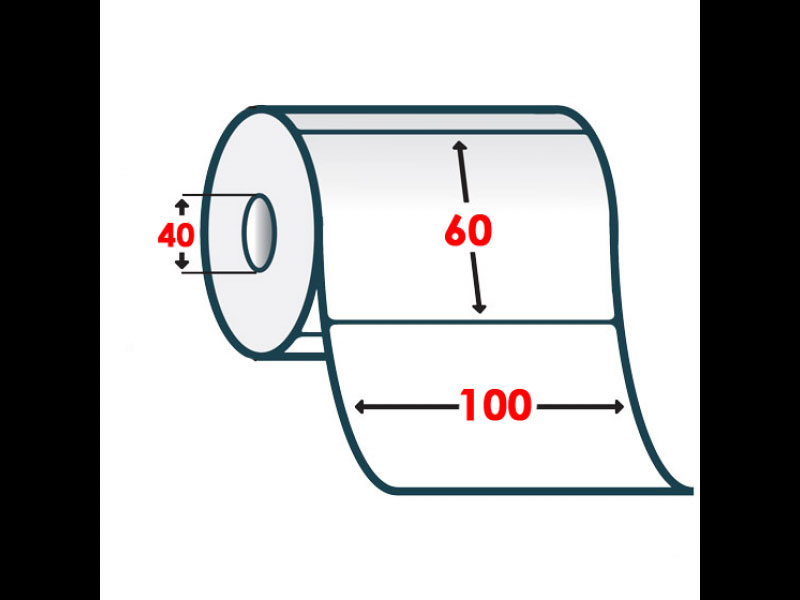 Термоэтикетка самоклеющаяся T.Eco, 100*60/40, 500шт/рул Украина - фото 3