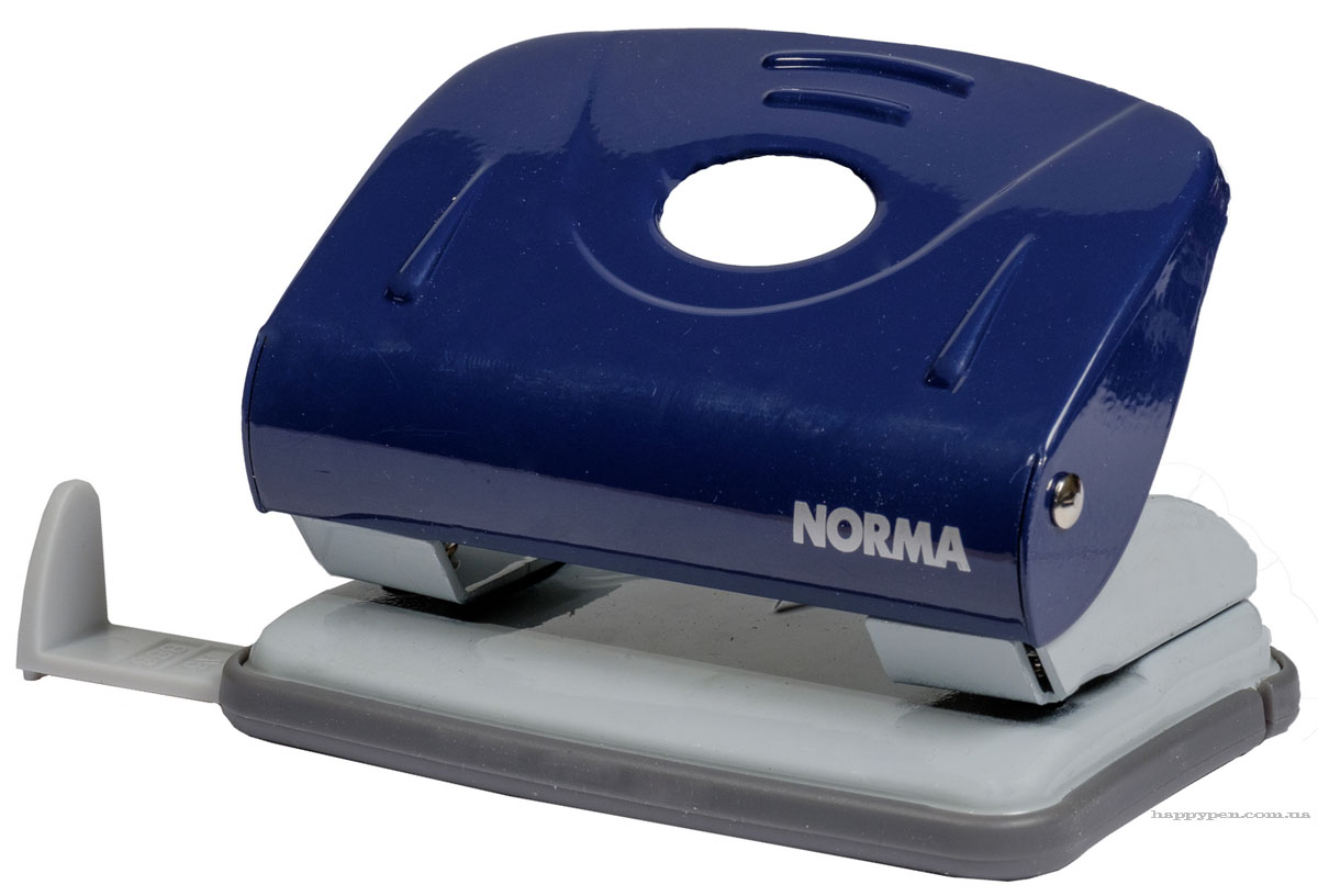 Діркопробивач на 2 отвори, до 20 аркушів (4345), металевий, син. NORMA - фото 3