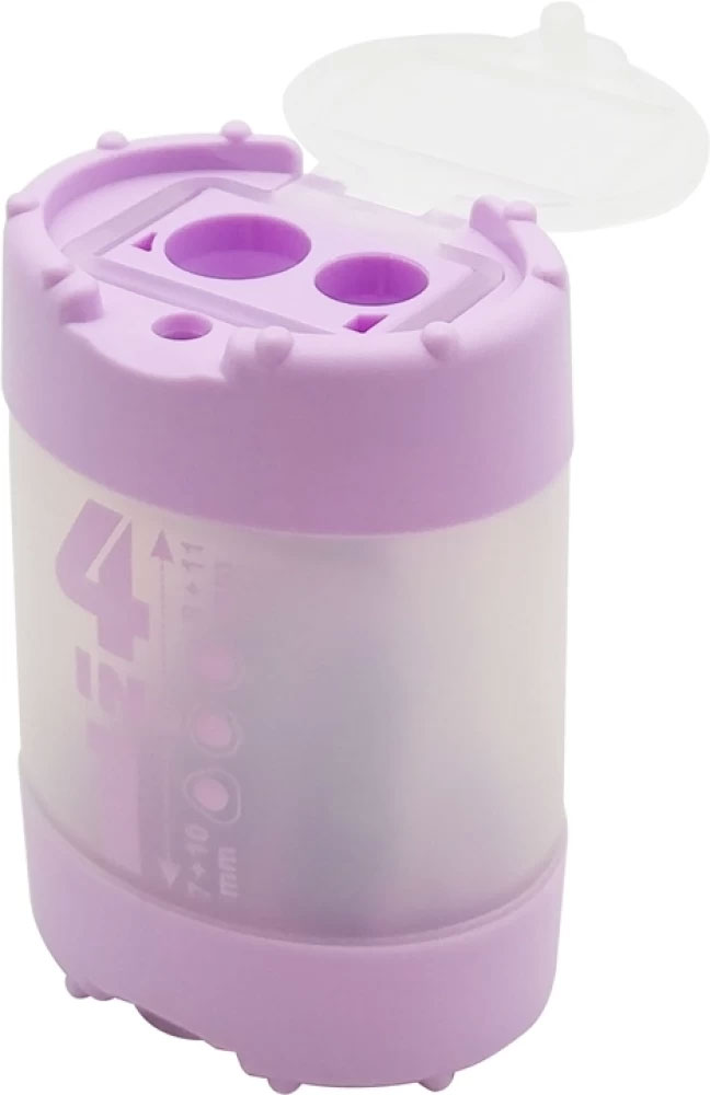 Точилка з контейнером пластикова 4-in-1 Pastell, асорті KUM - фото 2