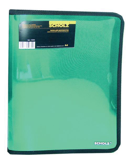 Папка на блискавці А4, асорті Scholz - фото 5