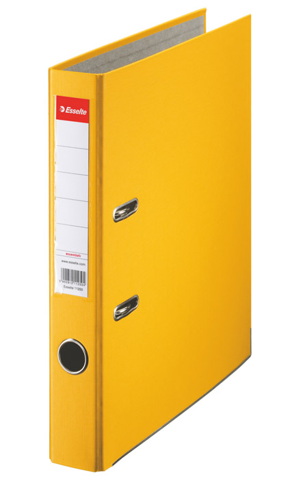 Регистратор 5см. А4 (PP), Econom, желт. Esselte - фото 5