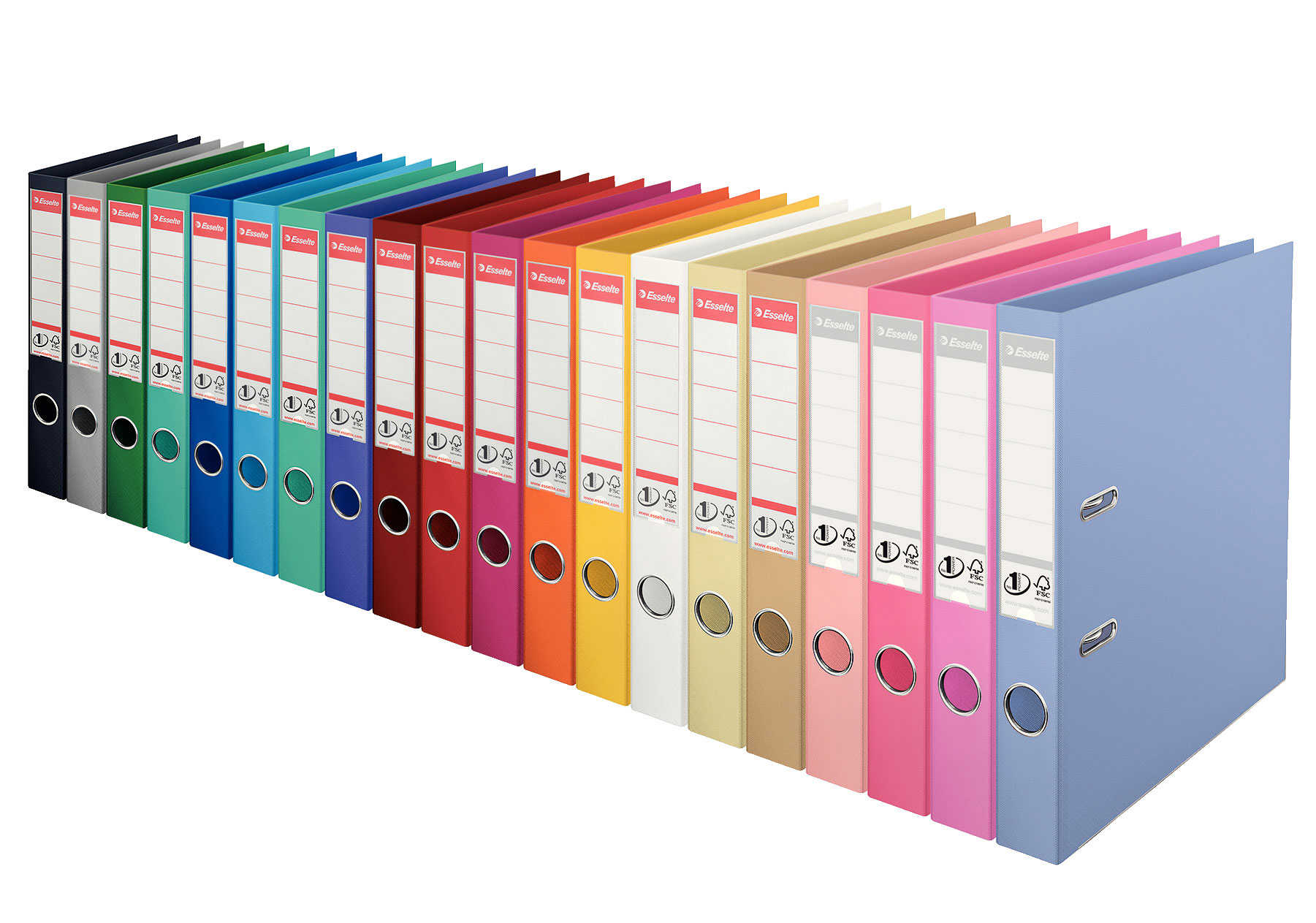 Регистратор 5см. А4 (PP), No.1 Power, бордо Esselte - фото 6