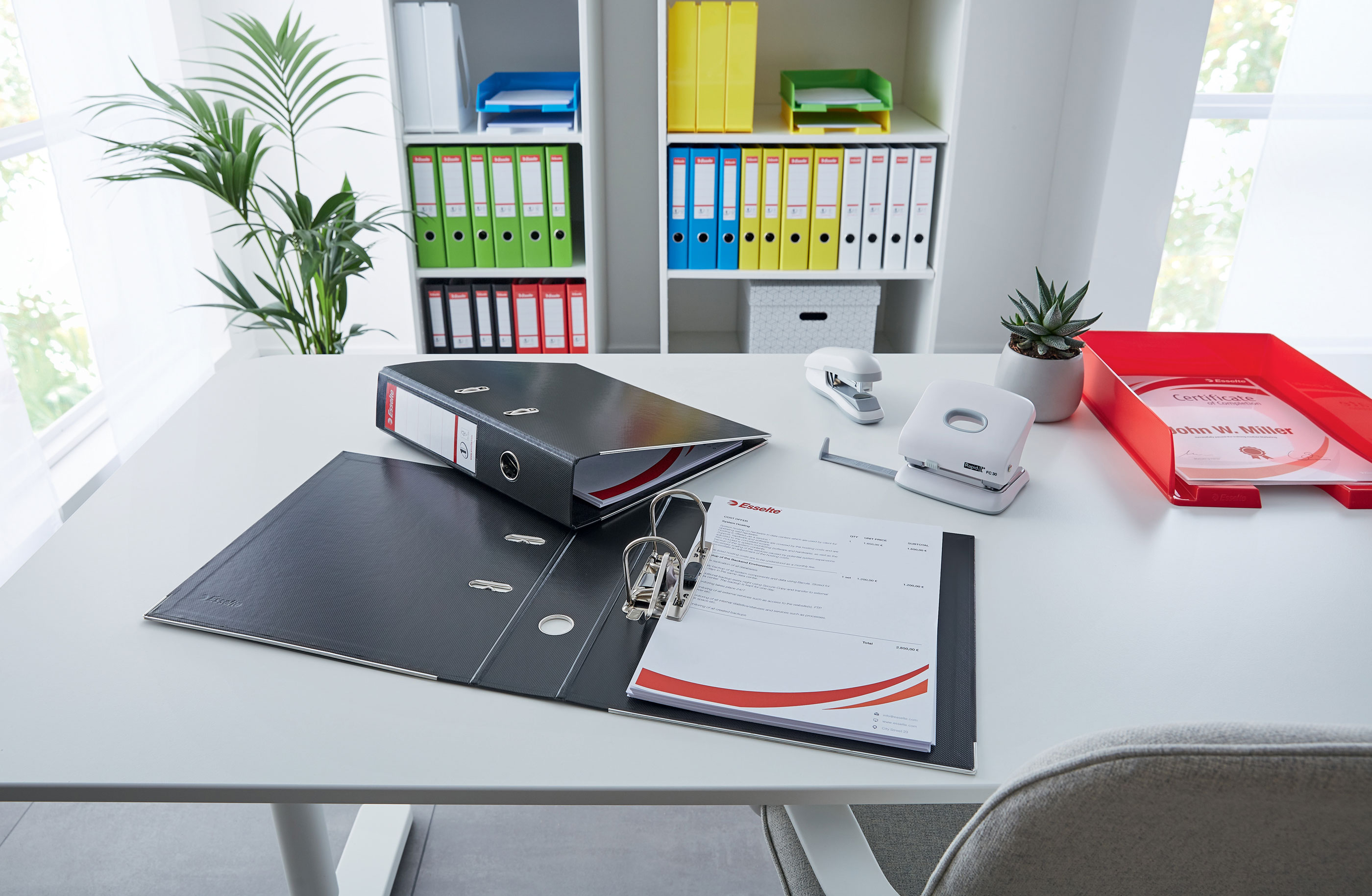 Регистратор 5см. А4 (PP), No.1 Power, черн. Esselte - фото 7