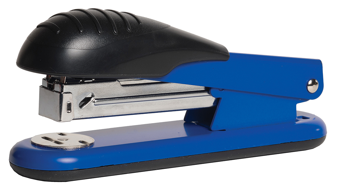 Степлер 24/6, 30л., метал., син. Scholz - фото 1