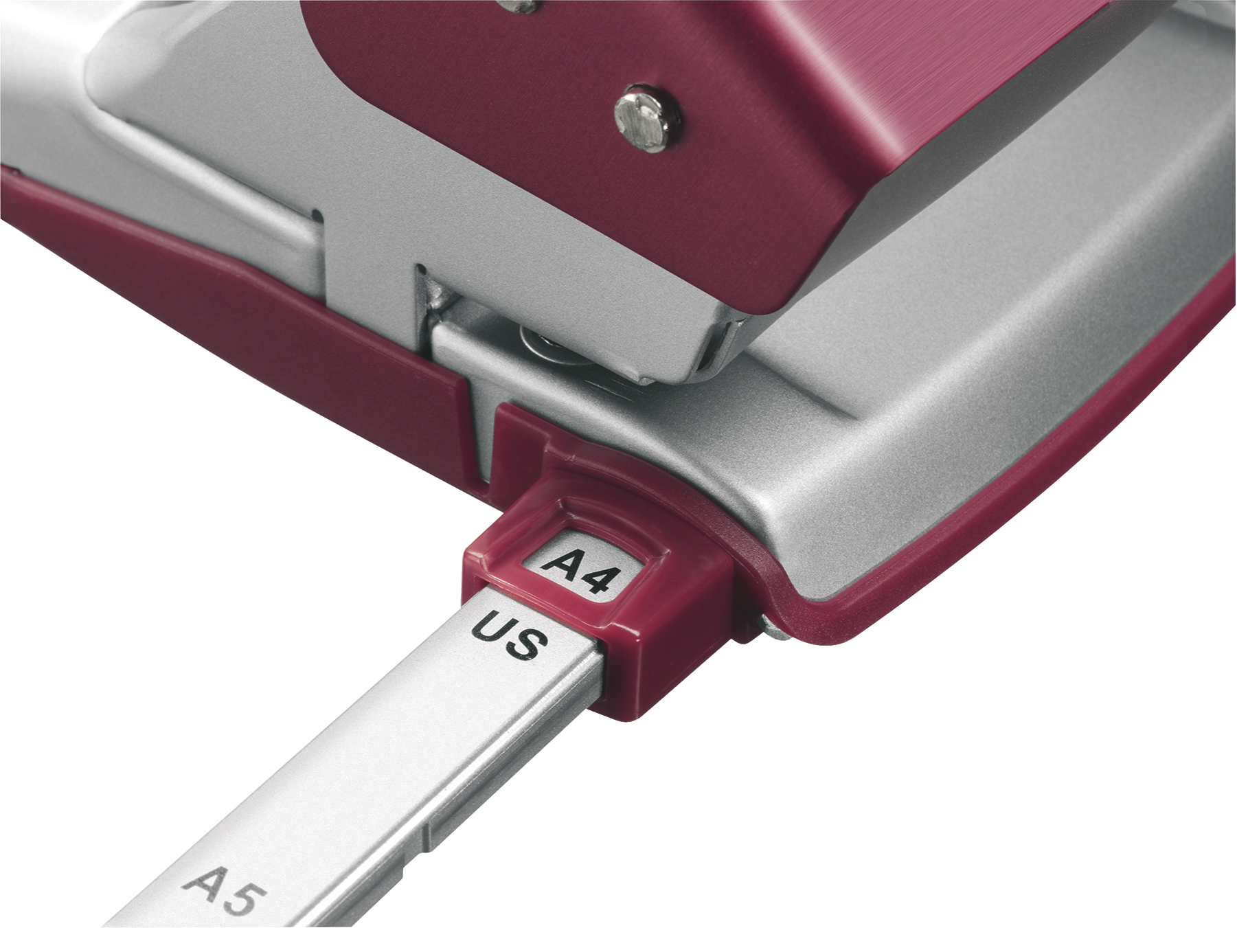 Діркопробивач на 2 отвори, до 30 аркушів NeXXt Style, гранатовий черв. LEITZ - фото 5