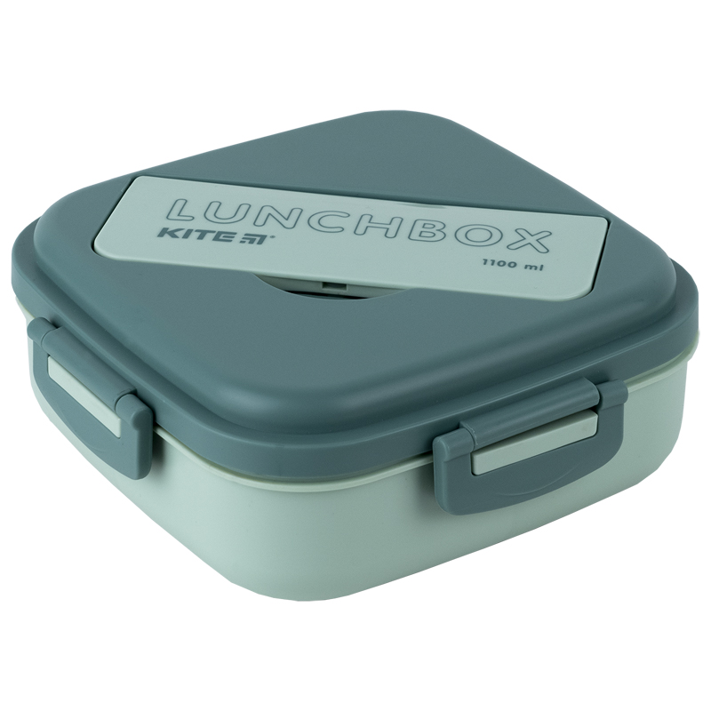 Ланчбокс з розділювачем 1100 мл, зелений Kite - фото 1