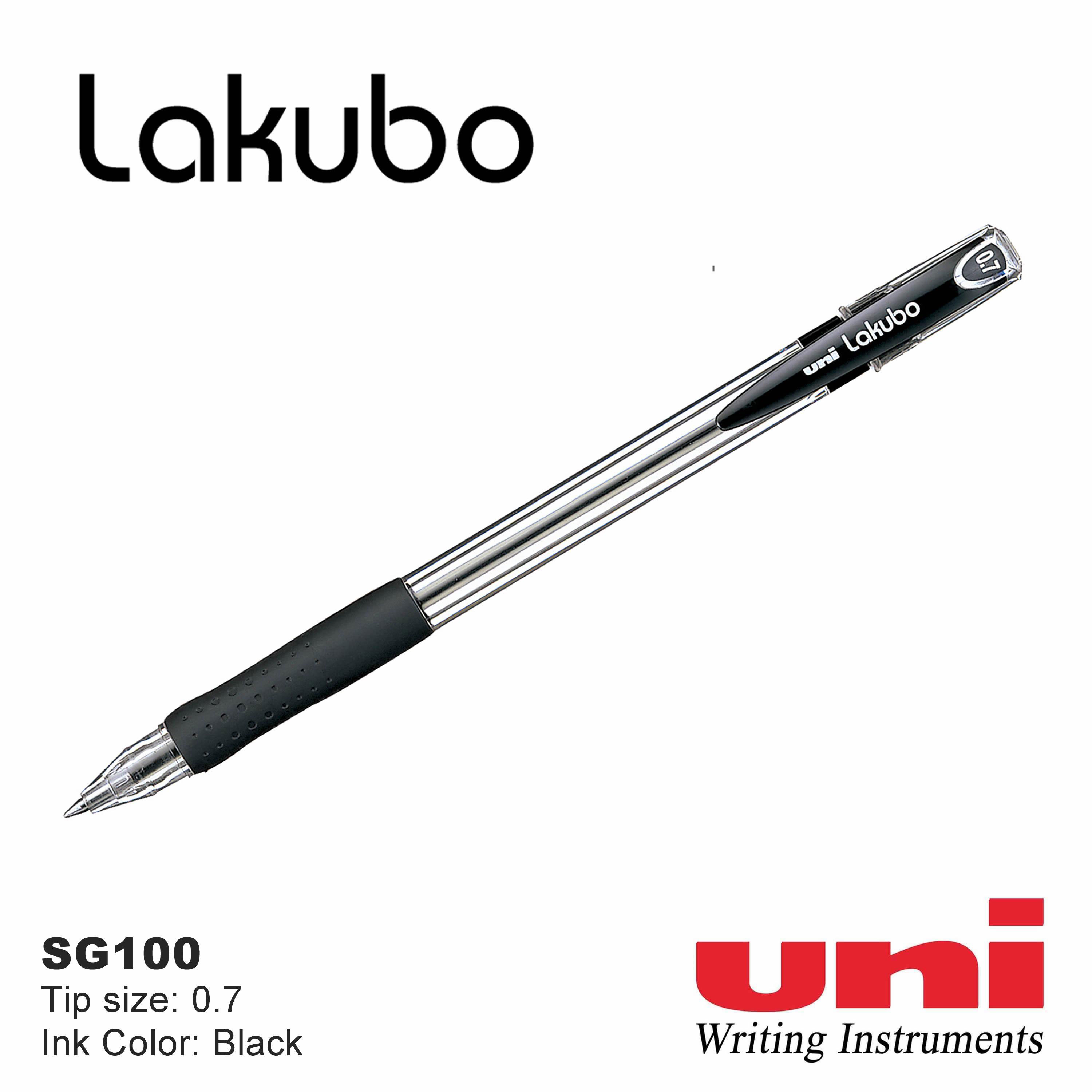 Ручка шариковая Lakubo micro, 0,7мм., корпус прозр., стержень черн. Uni - фото 2