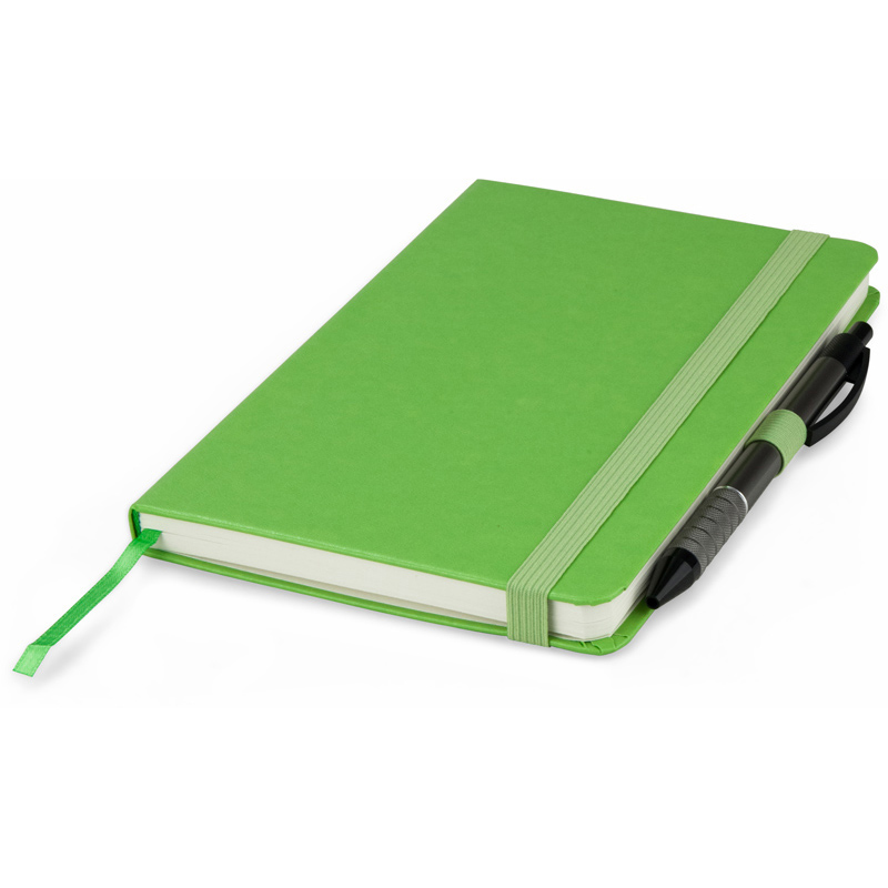 Книга записная Partner А5 (125*195мм.), 96л., линовка - точка, салат. Axent - фото 3