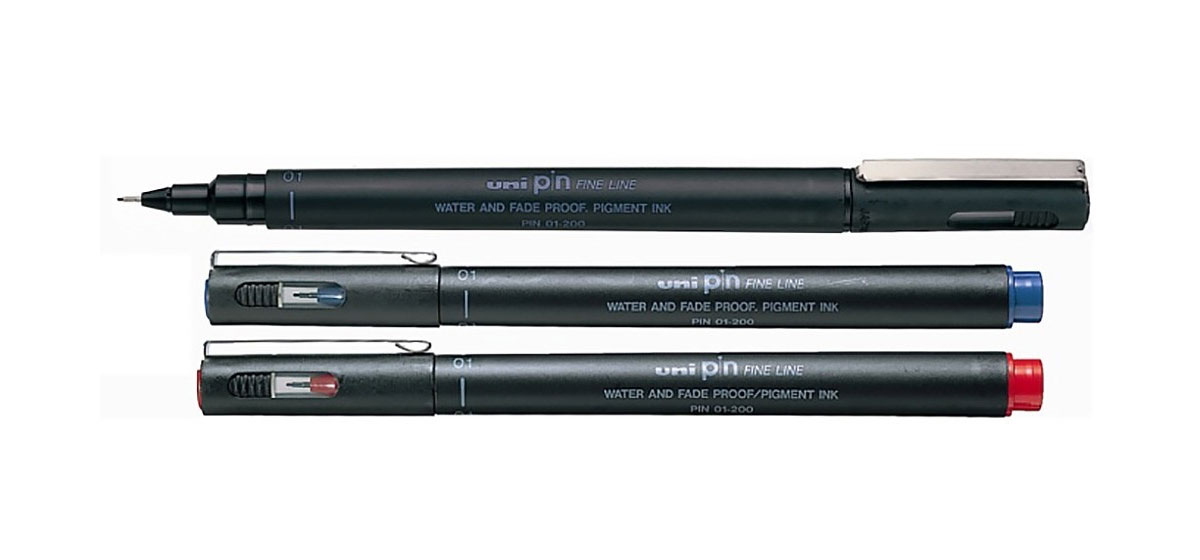 Лінер Pin fine line 0.1мм., корпус чорн., ст. чорн. Uni - фото 3