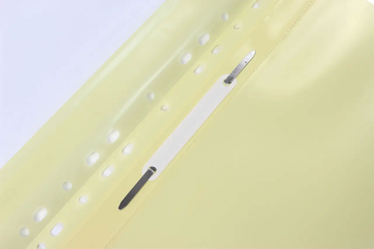 Скоросшиватель с прозрачным верхом и европерфорацией, А4, беж. 4Office - фото 3