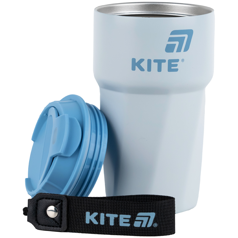 Термокружка  450 мл, сіро-блакитна Kite - фото 1