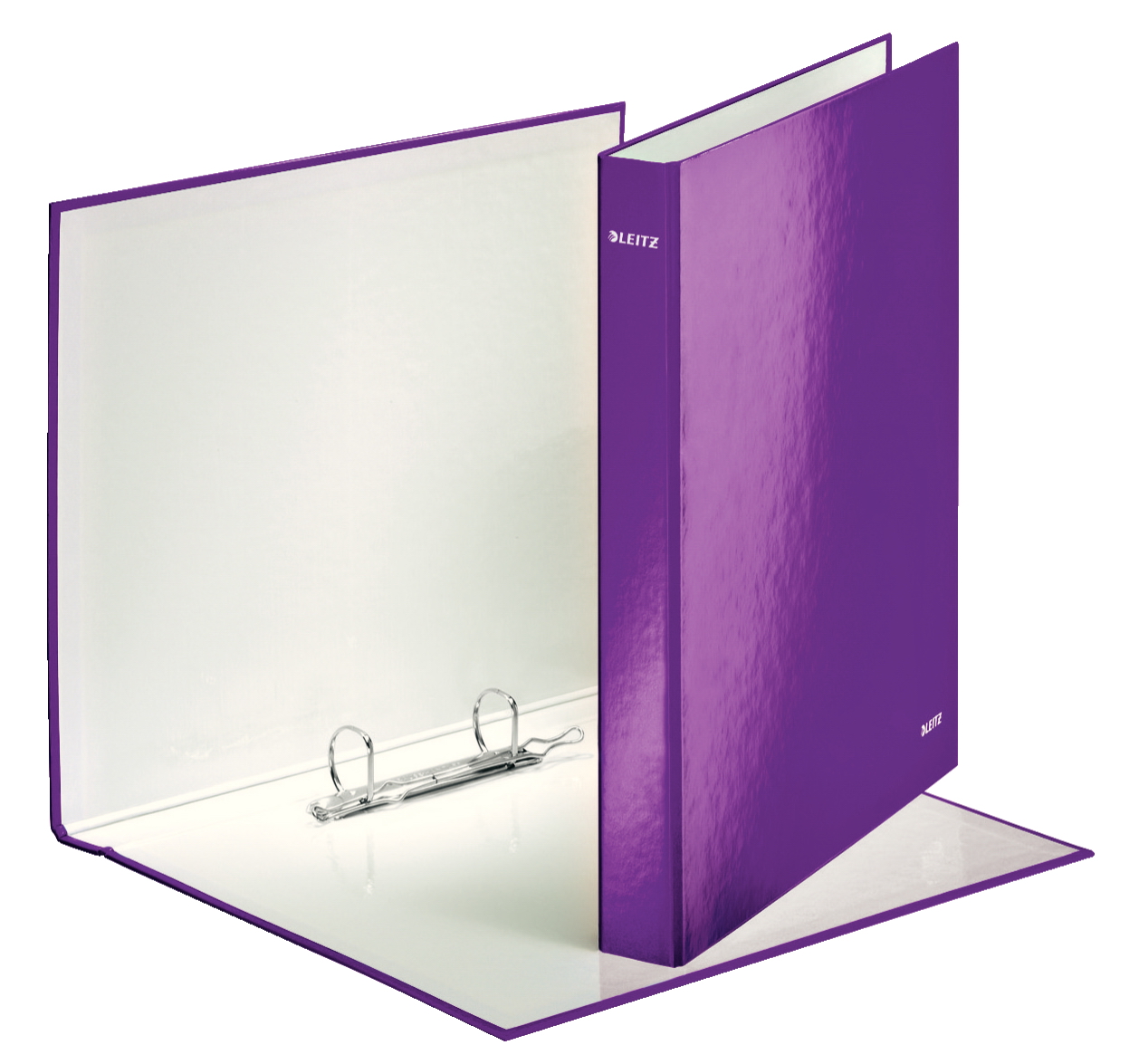 Папка А4+, 25мм., 2кольца, Wow, метал. черничный LEITZ - фото 2