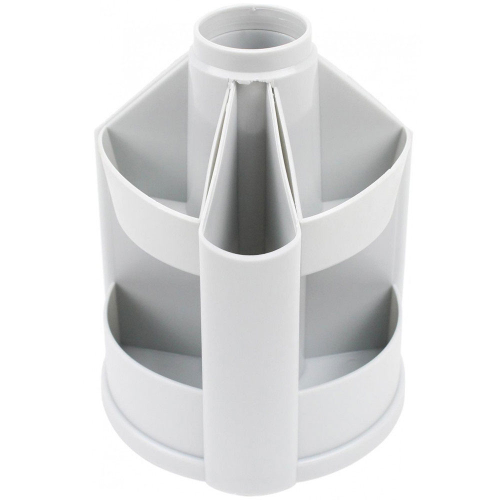 Підставка для ручок і канцтоварів обертова малая B23 (110*140 мм.), св.-сірий КіП - фото 1