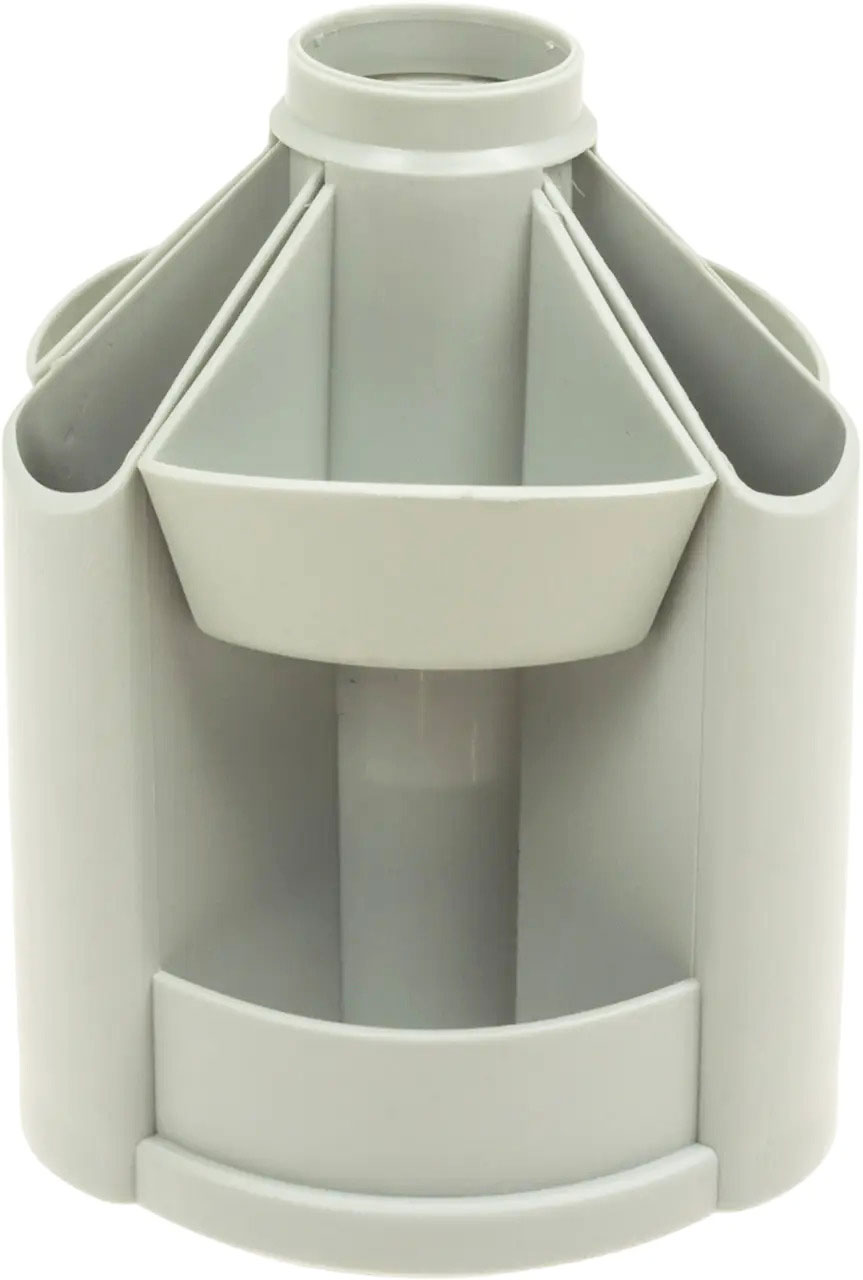 Підставка для ручок і канцтоварів обертова малая B23 (110*140 мм.), св.-сірий КіП - фото 2