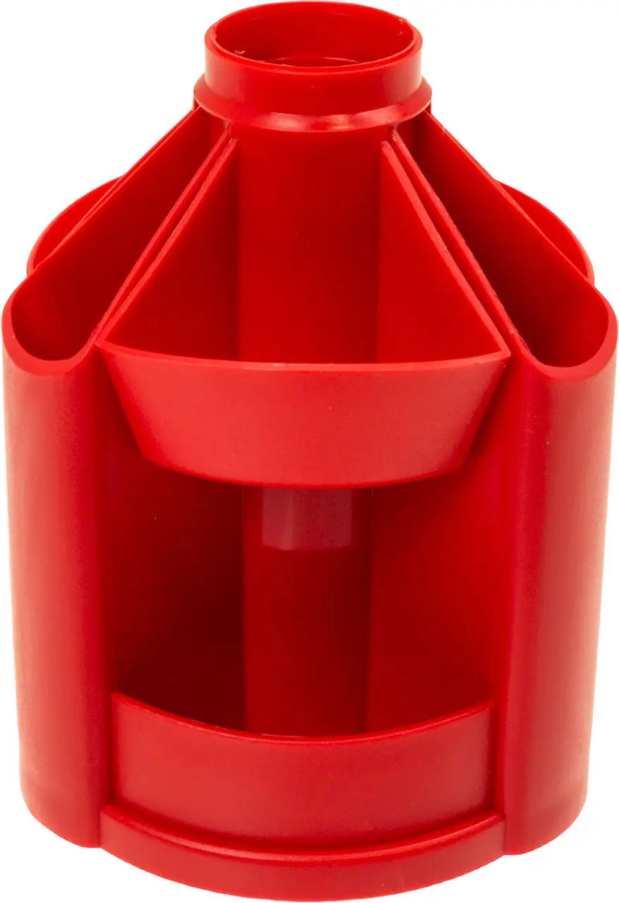 Подставка для ручек и канцтоваров вращающаяся малая B23 (110*140 мм.), красн. КиП - фото 1