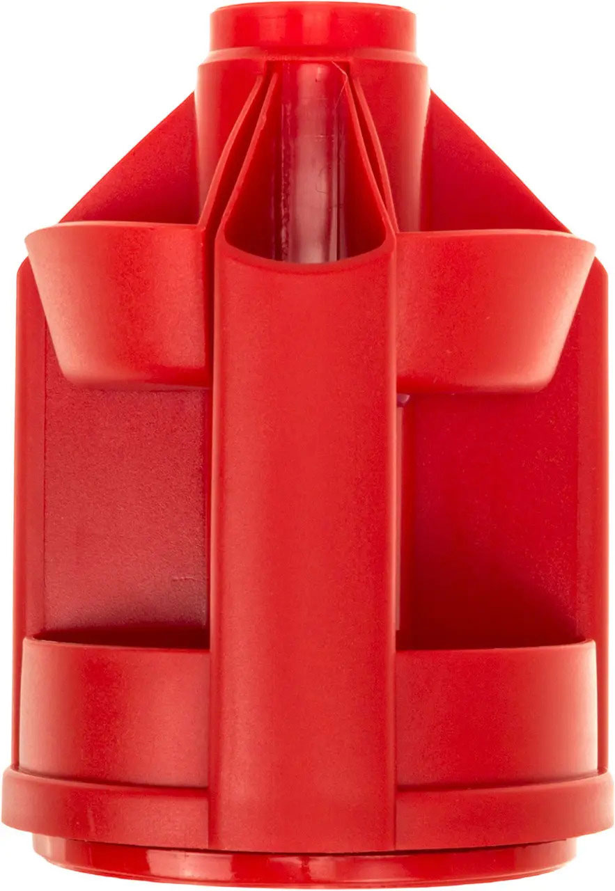 Подставка для ручек и канцтоваров вращающаяся малая B23 (110*140 мм.), красн. КиП - фото 2