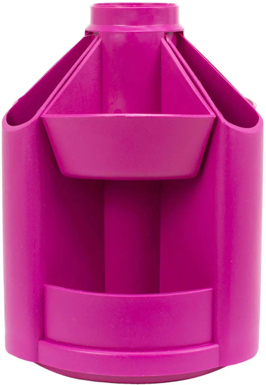 Подставка для ручек и канцтоваров вращающаяся малая B23 (110*140 мм.), малин. КиП - фото 2