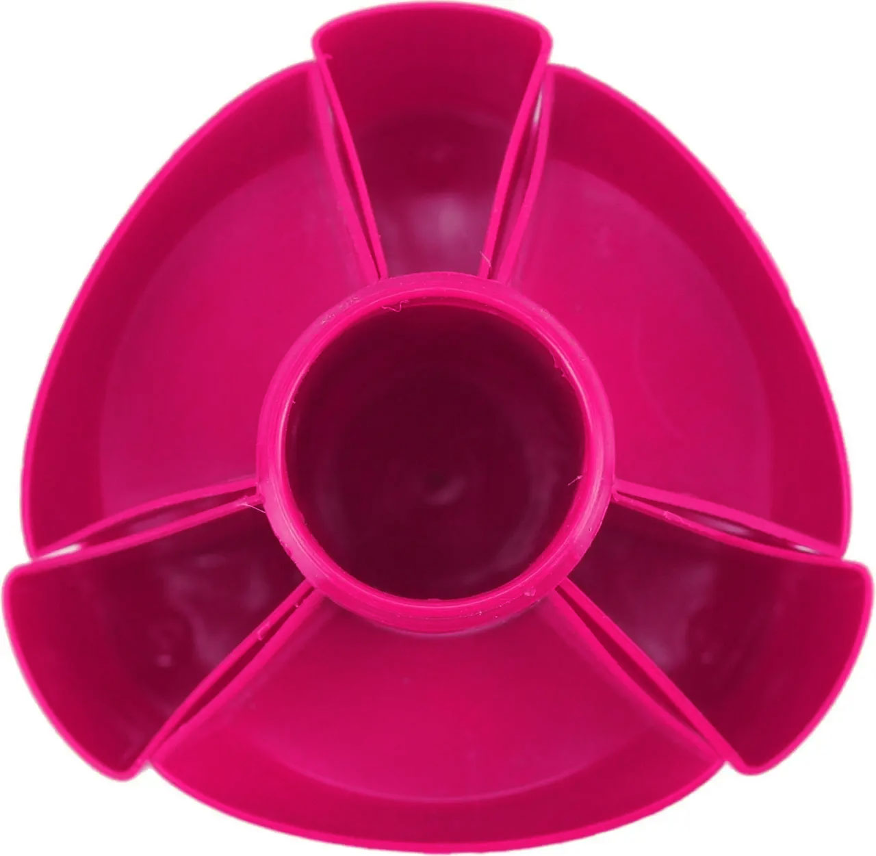 Подставка для ручек и канцтоваров вращающаяся средняя В41 (125*160 мм.), малин. КиП - фото 1