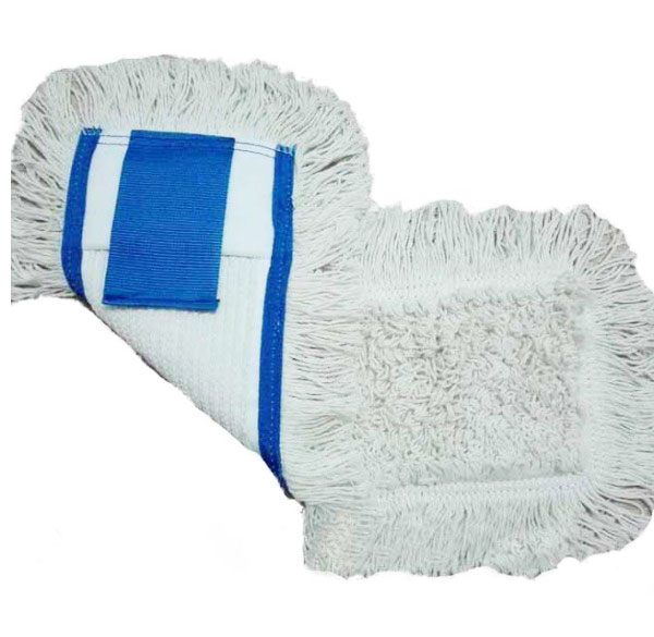 Насадка Моп плоская для швабры 50*14см., хлопковая с карманами и ушками, беж. Uctem - фото 1