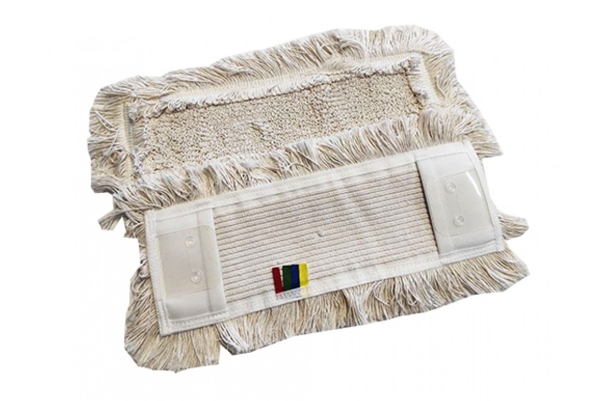 Насадка Моп пласка для швабри 40*12см., бавовняна з кишенями та вухами, беж. Uctem - фото 4