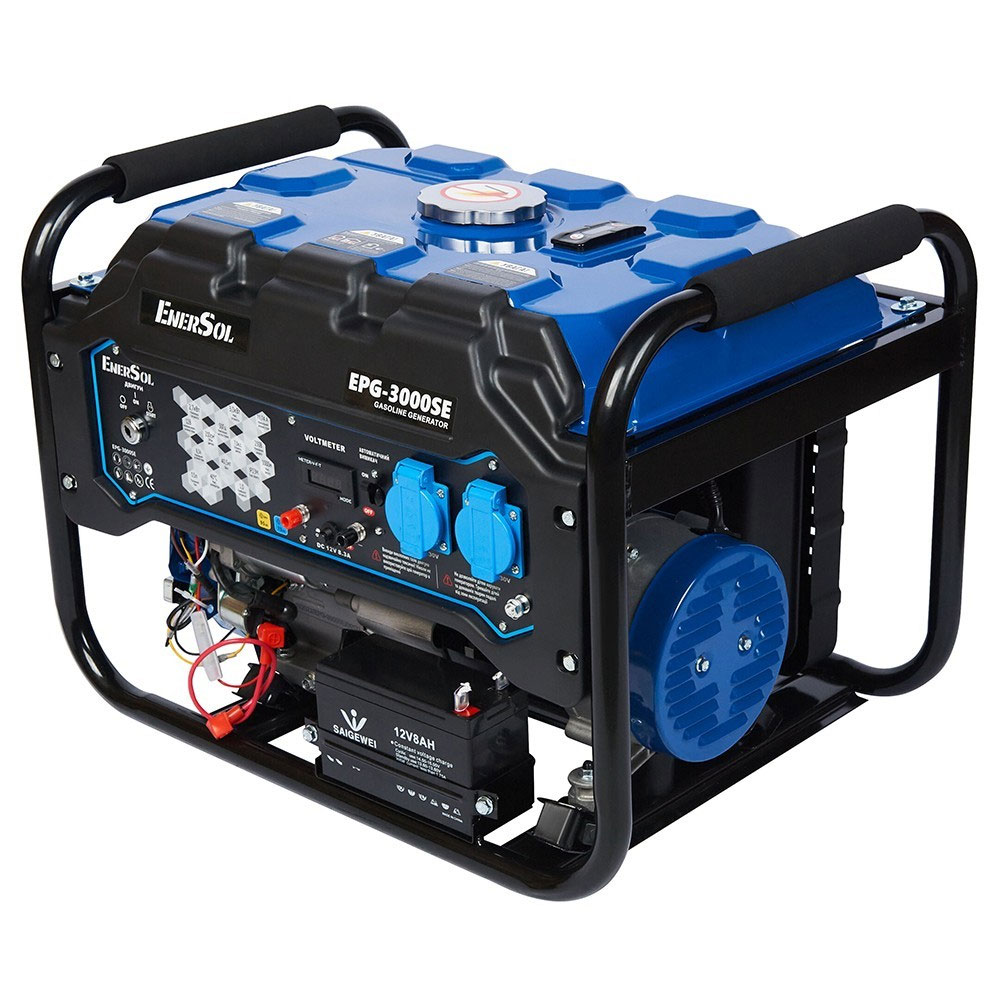 Генератор бензиновый EPG-3000SE, 2,7/3,0кВт, медная обмотка, AVR, электростартер EnerSol - фото 6