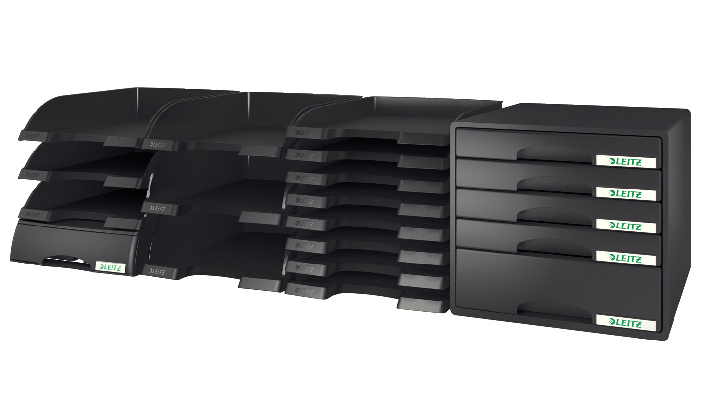 Настольный короб з 6 ящиками  WOW CUBE, черн. LEITZ - фото 7