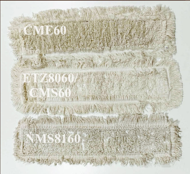 Насадка МОП для швабри плоска 60*12см., бавовняна, петельна, з кишенями (NMS8160) Турція - фото 3