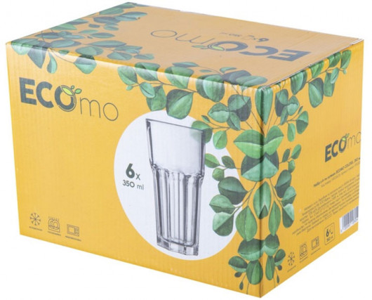 Стакан для воды/сока, 350мл. ECOMO COLOSS, 6шт/уп. (RYG6135) ECOMO - фото 3 Стакан для воды/сока, 350мл. ECOMO COLOSS, 6шт/уп. (RYG6135) ECOMO - фото 3