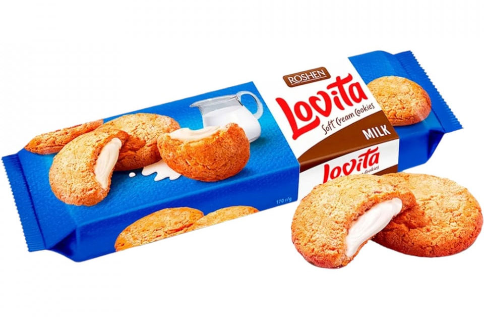 Печенье Lovita Soft Cream Cookies milk, 127гр. Roshen - фото 2
