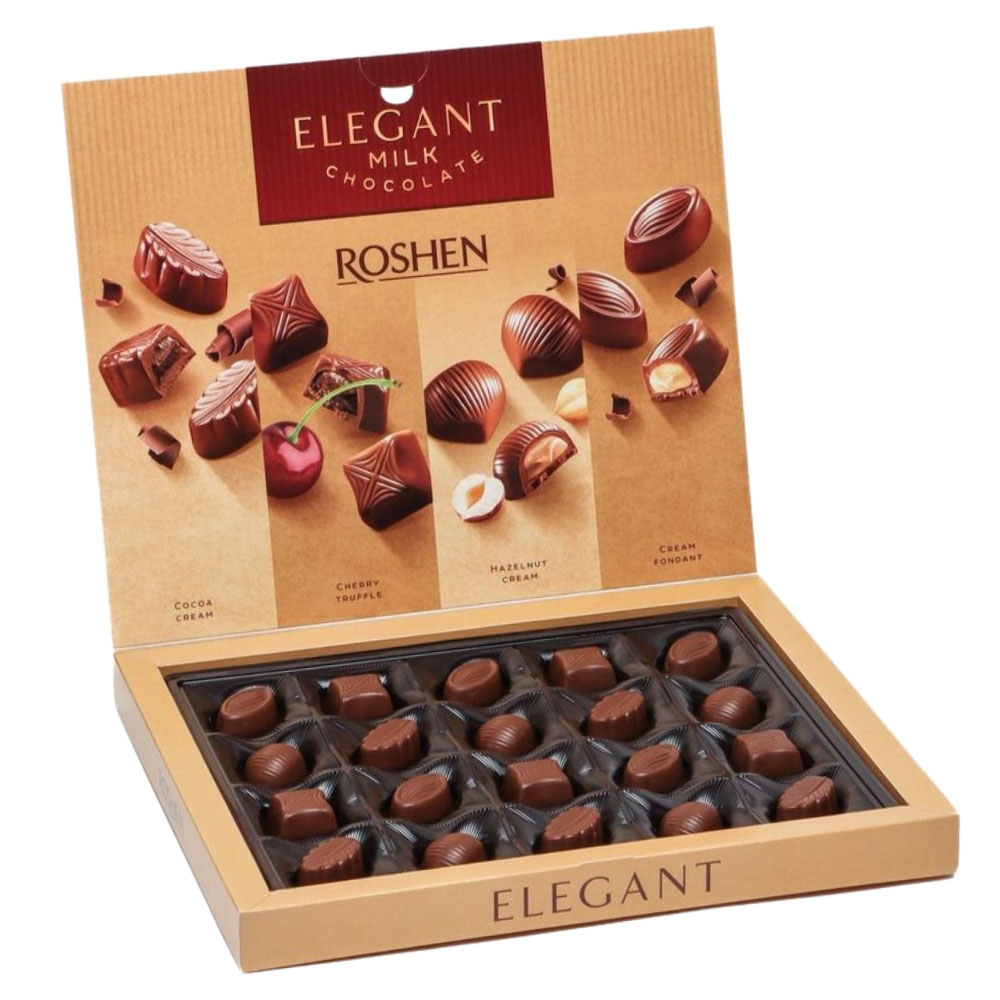 Конфеты в коробке Assortment Elegant Milk, 145г. Roshen - фото 2