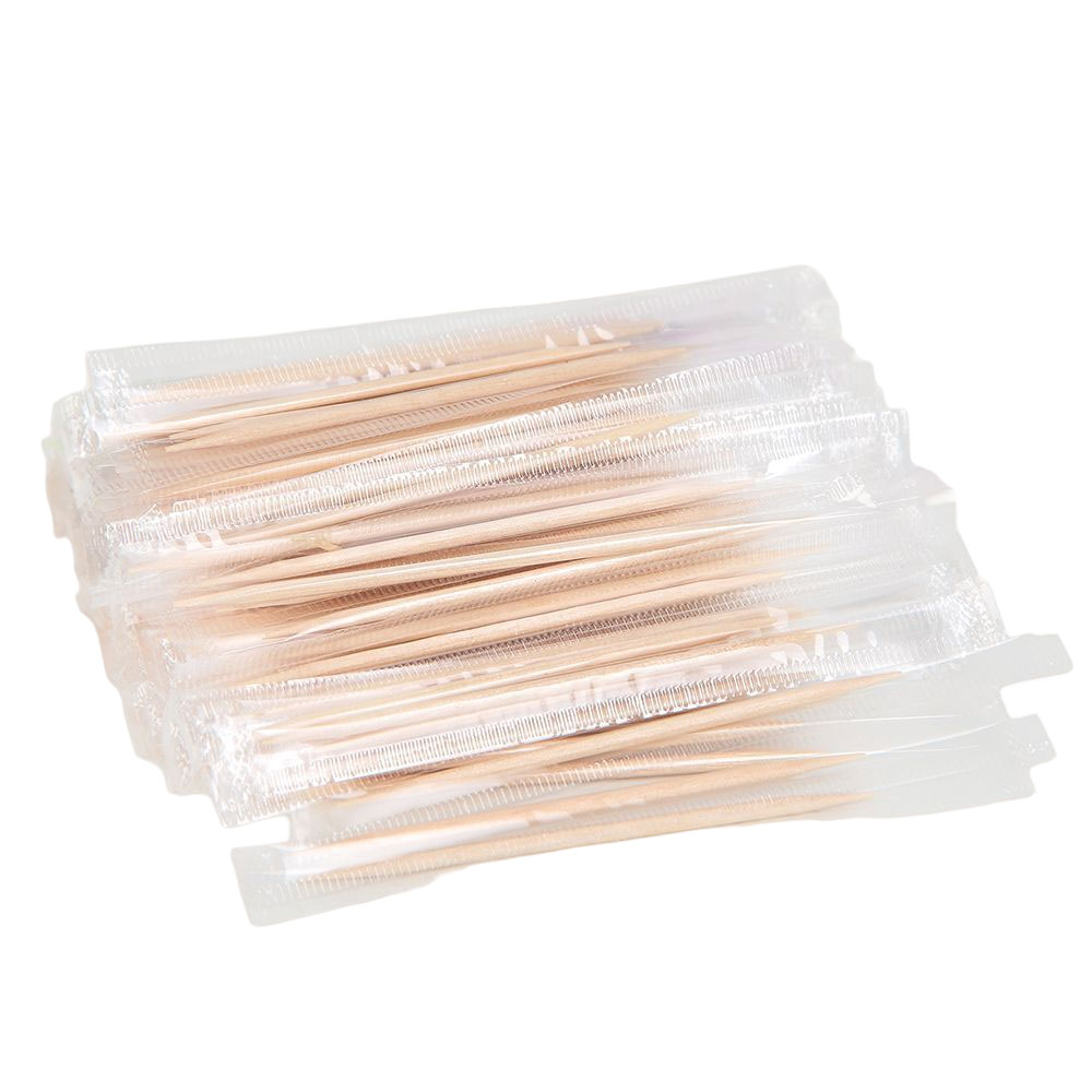 Зубочистки деревянные в индивидуальной целлофановой упаковке, 1000шт./уп. Китай - фото 4