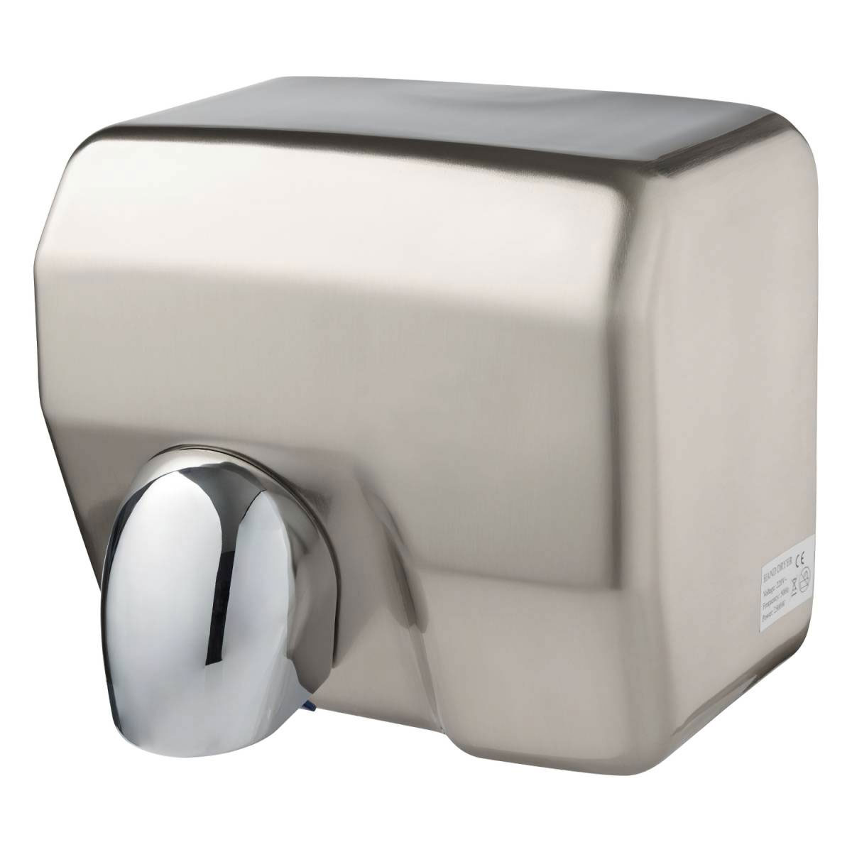 Электросушилка для рук ZG912-S, 2300Вт., 265*203*230мм., нержавеющая сталь, глянц. ZG - фото 1