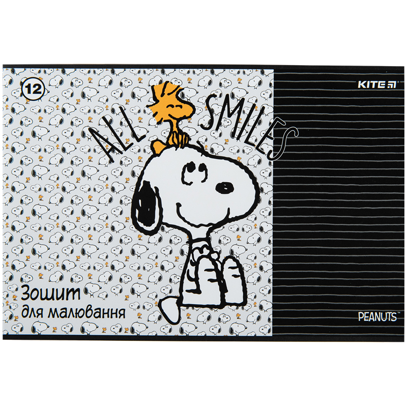 Тетрадь для рисования, 12 л., скоба, гибр. лак + УФ лак, SN Kite - фото 7