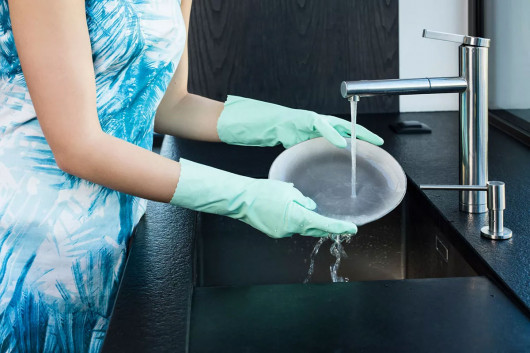 Перчатки латексные для уборки Extra Sensation M, большие, мятный Vileda - фото 3 Перчатки латексные для уборки Extra Sensation M, большие, мятный Vileda - фото 3