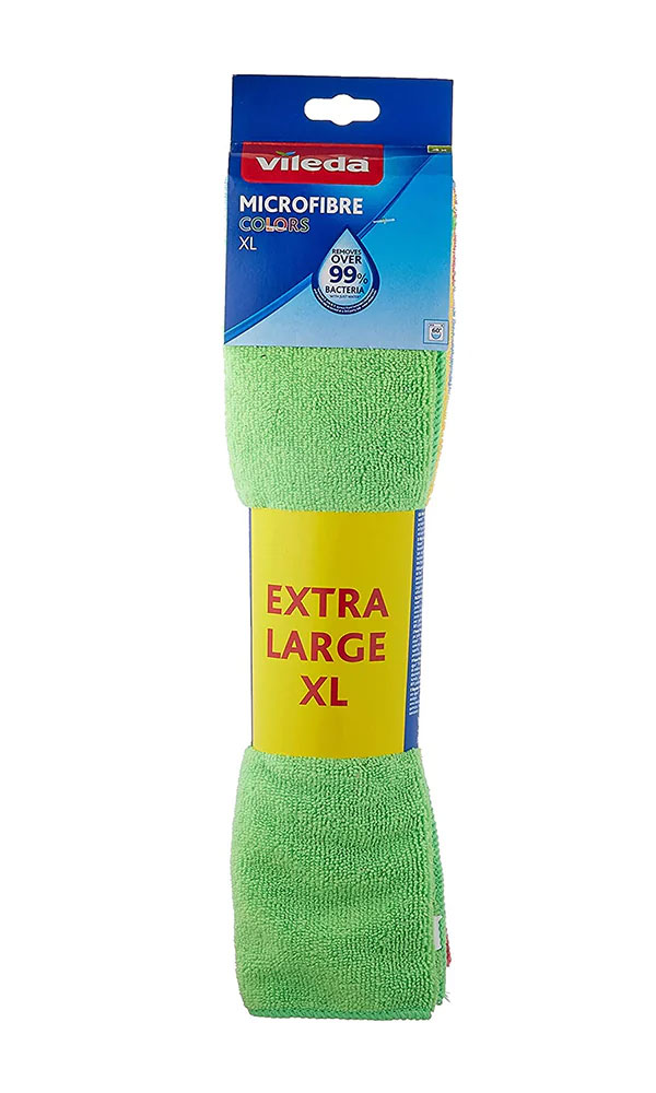 Серветка мікрофібра Microfibre Colors XL, 36*34см., 4шт/уп., асорті Vileda - фото 2